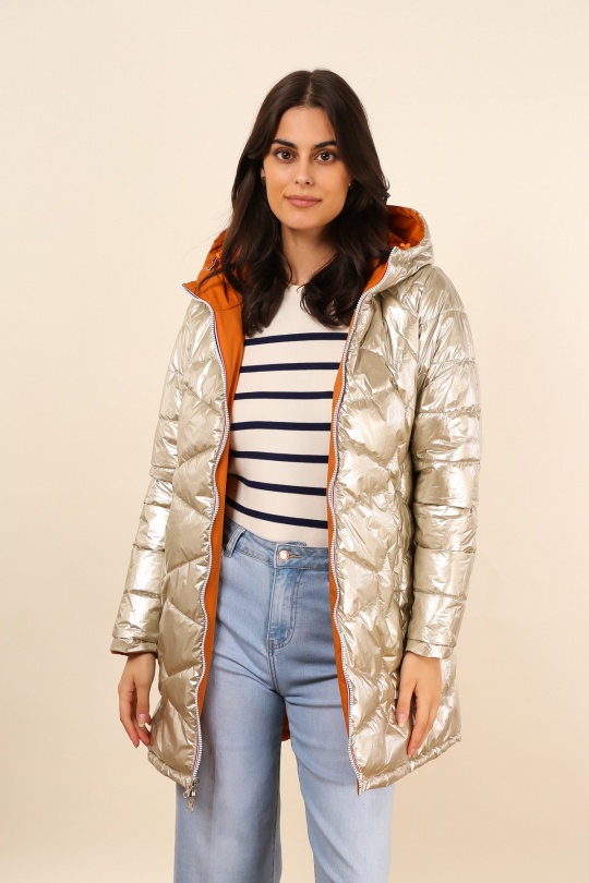 Doudounes Femme Brique LAURA JO 22066 Efashion Paris