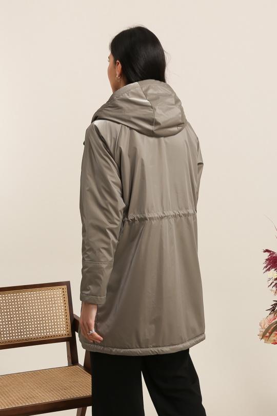 Parkas Femme Taupe LAURA JO 6023 Efashion Paris