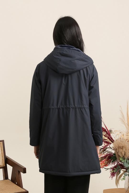 Parkas Femme Taupe LAURA JO 6023 Efashion Paris
