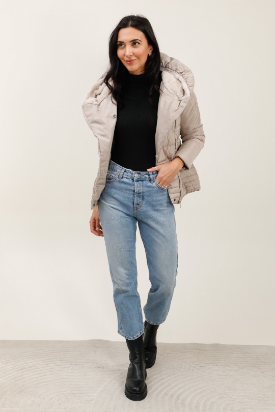 Doudounes Femme Bordeau/Rouge LAURA JO 19043 Efashion Paris