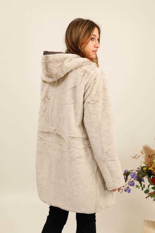 Parkas Mujer Brown LAURA JO 20032 Efashion Paris