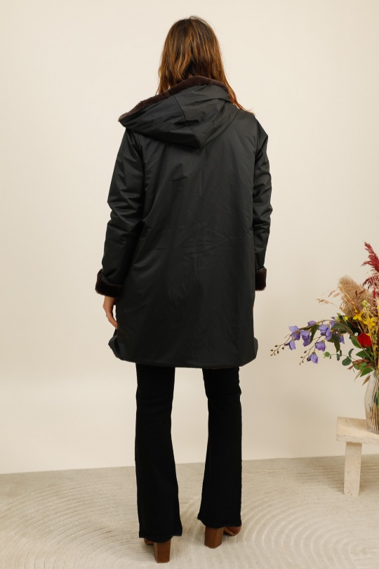 Parkas Mujer Brown LAURA JO 20032 Efashion Paris