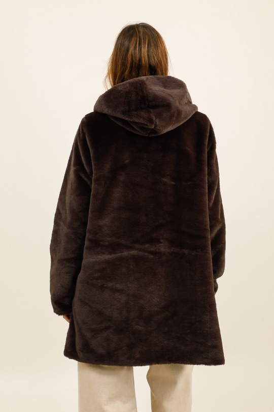 Parkas Mujer Brown LAURA JO 20032 Efashion Paris