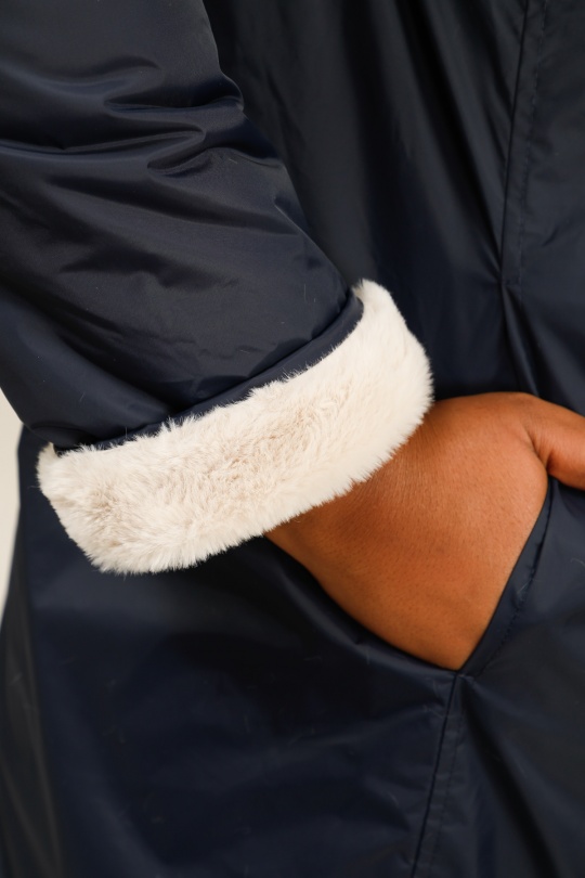 Manteaux Femme Marine LAURA JO 20032GT Efashion Paris