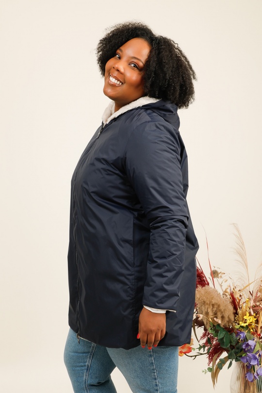 Manteaux Femme Marine LAURA JO 20032GT Efashion Paris