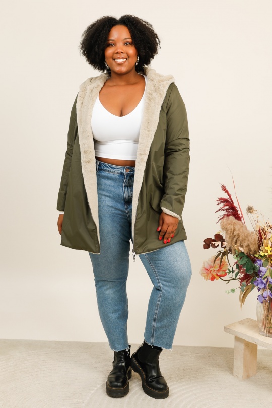 Manteaux Femme Marine LAURA JO 20032GT Efashion Paris