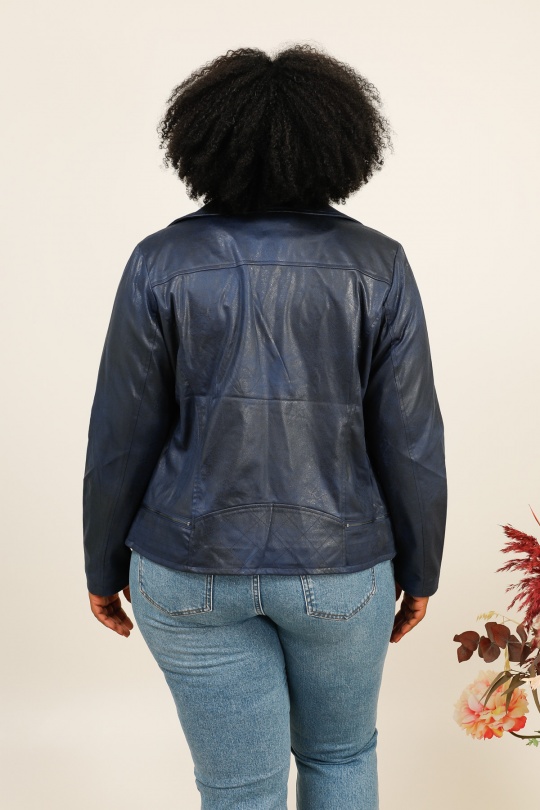 Vestes Femme Bleu royal LAURA JO 18165GT Efashion Paris