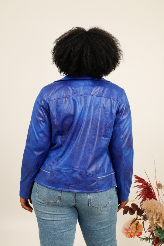 Vestes Femme Bleu royal LAURA JO 18165GT Efashion Paris