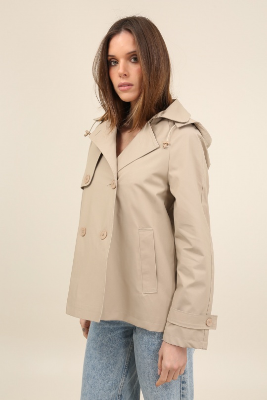 Trenchs Femme Beige LAURA JO 6081 Efashion Paris