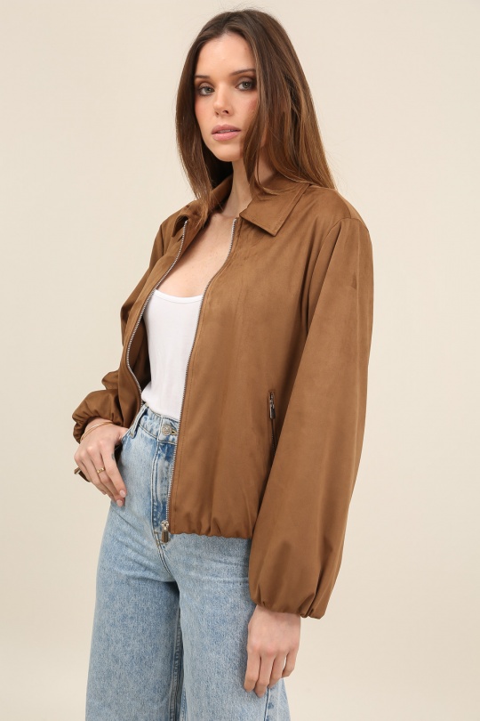 Vestes  Femme Rose nude LAURA JO 6114 Efashion Paris