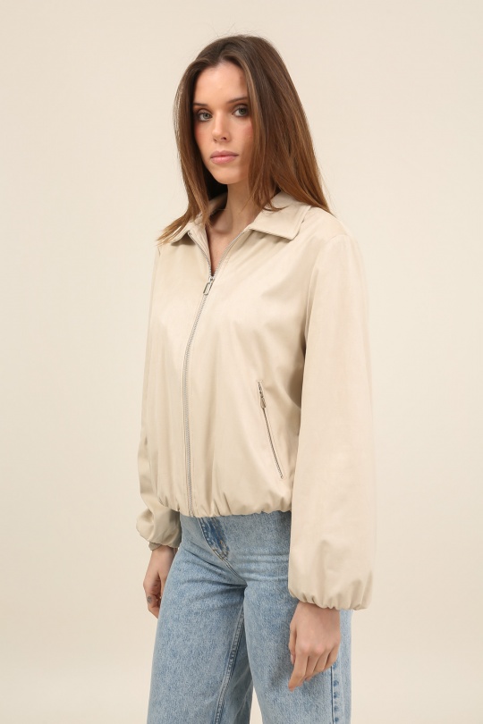 Vestes  Femme Rose nude LAURA JO 6114 Efashion Paris