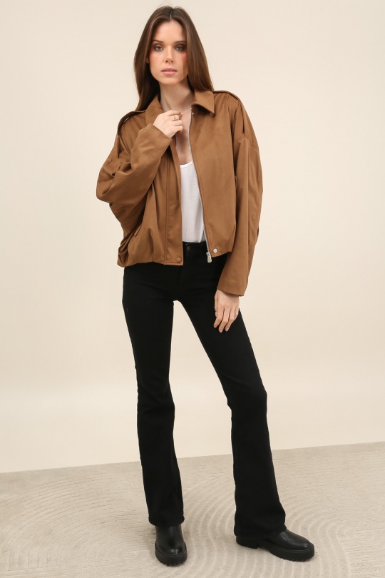 Vestes  Femme Kaki LAURA JO 6113 Efashion Paris