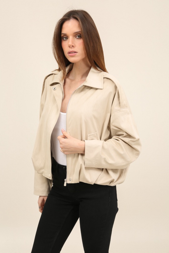 Vestes  Femme Kaki LAURA JO 6113 Efashion Paris