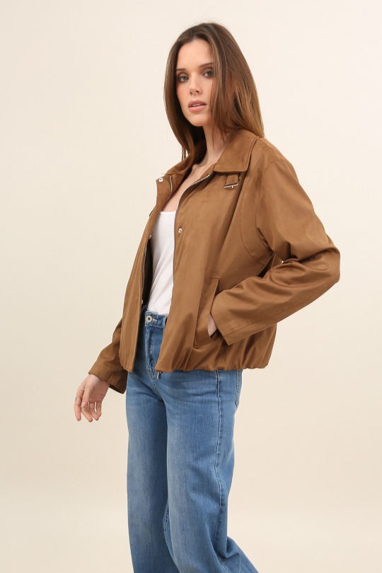 Vestes  Femme Rose nude LAURA JO 6132 Efashion Paris