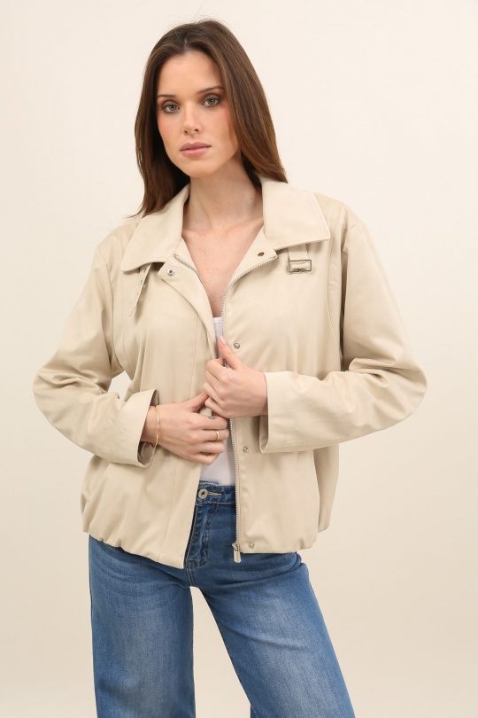 Vestes  Femme Rose nude LAURA JO 6132 Efashion Paris