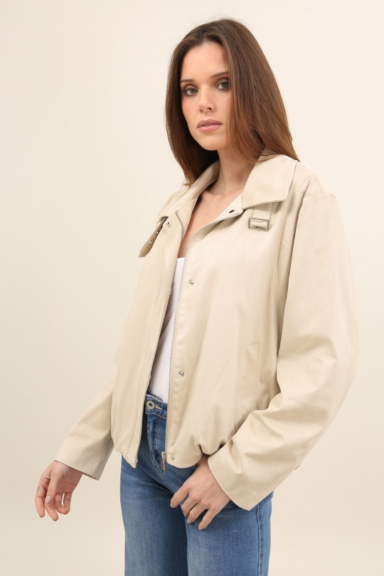 Vestes  Femme Rose nude LAURA JO 6132 Efashion Paris