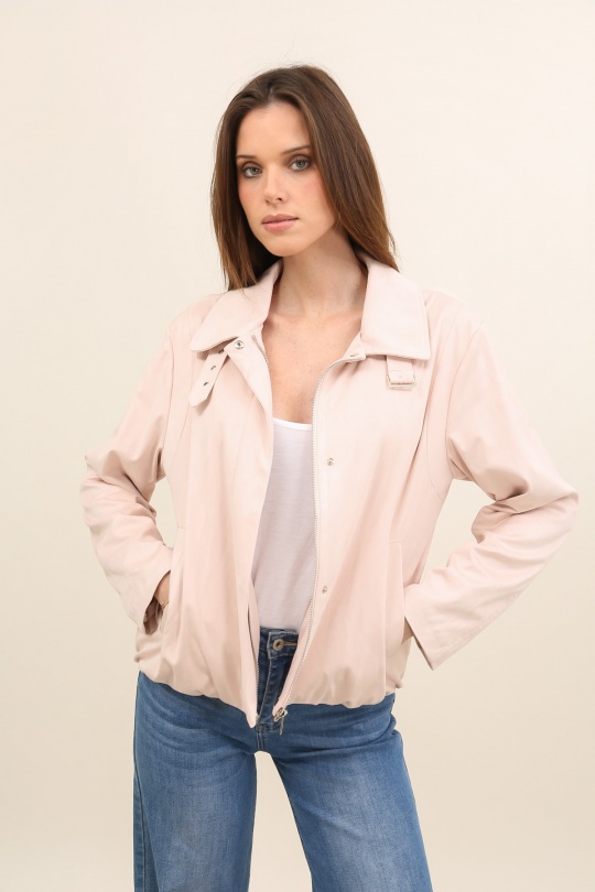 Vestes  Femme Rose nude LAURA JO 6132 Efashion Paris