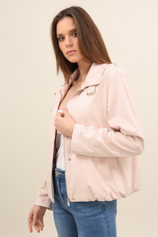 Vestes  Femme Rose nude LAURA JO 6132 Efashion Paris