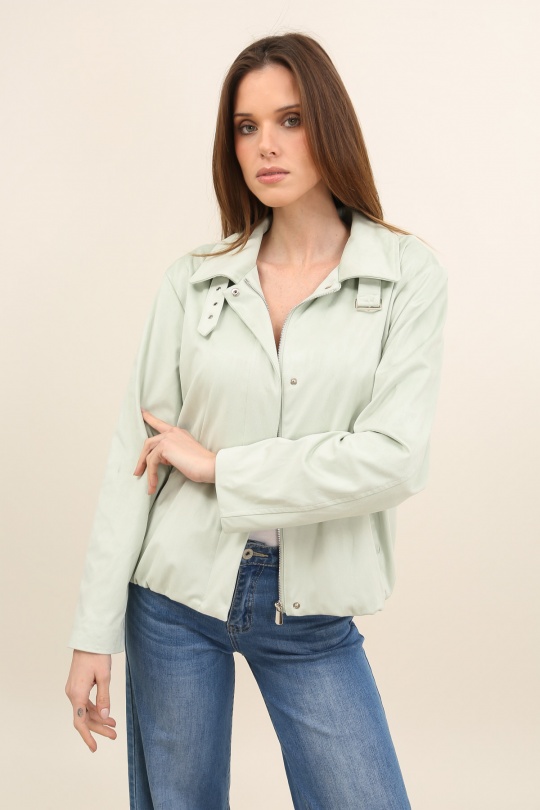 Vestes  Femme Vert d eau LAURA JO 6132 Efashion Paris