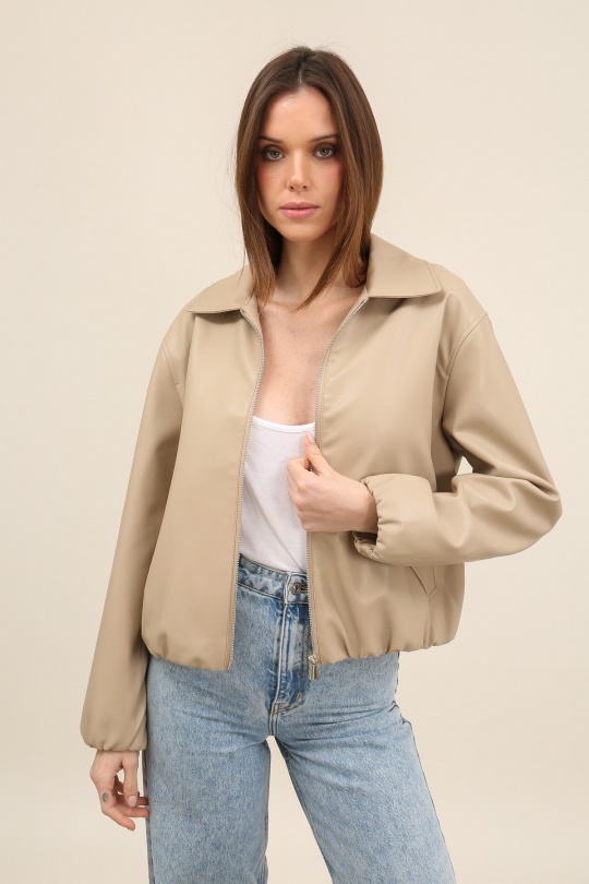 Vestes  Femme Beige LAURA JO 6115 Efashion Paris