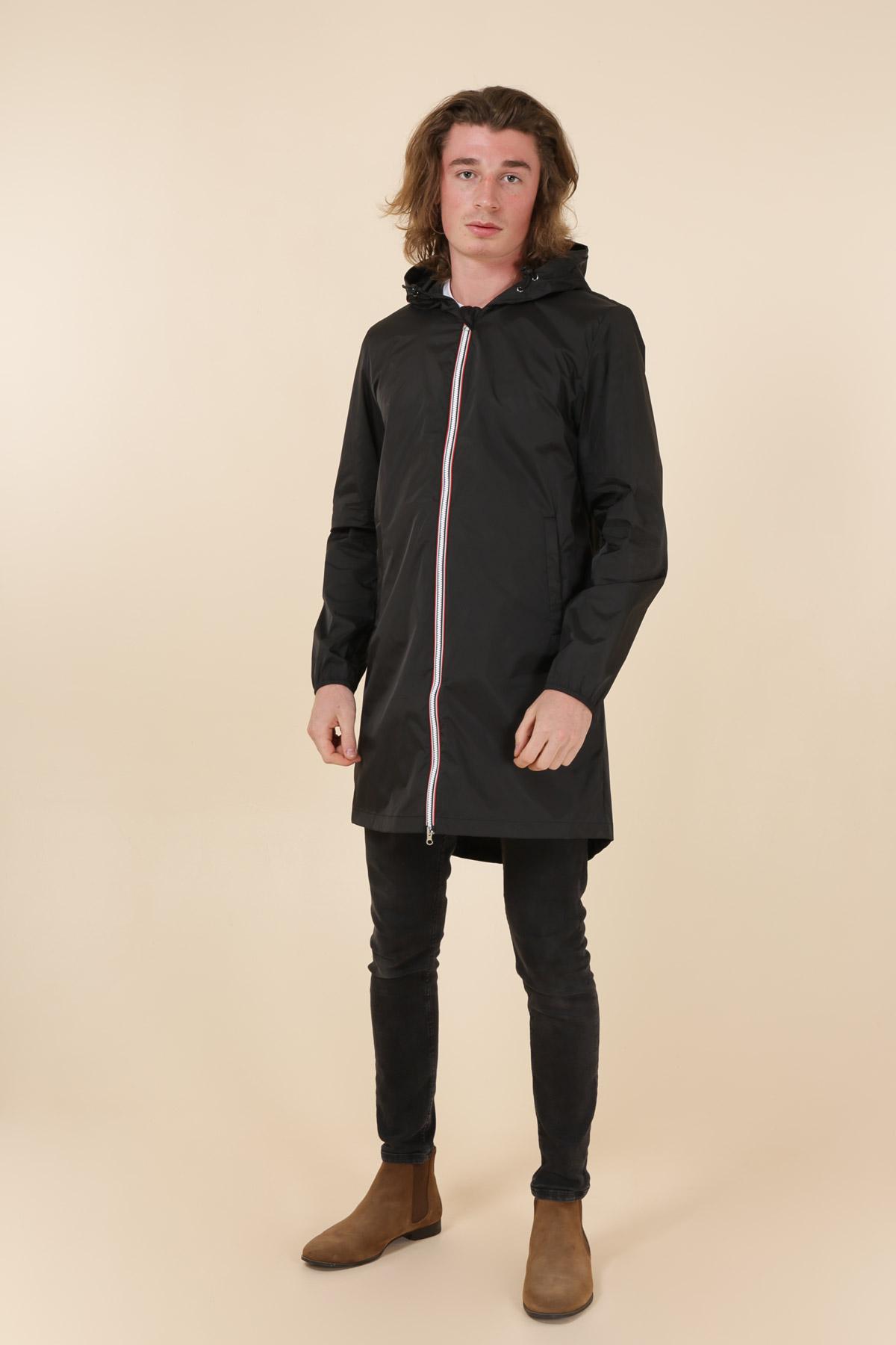 Parkas Homme Noir LAURA JO 21006 #c Efashion Paris