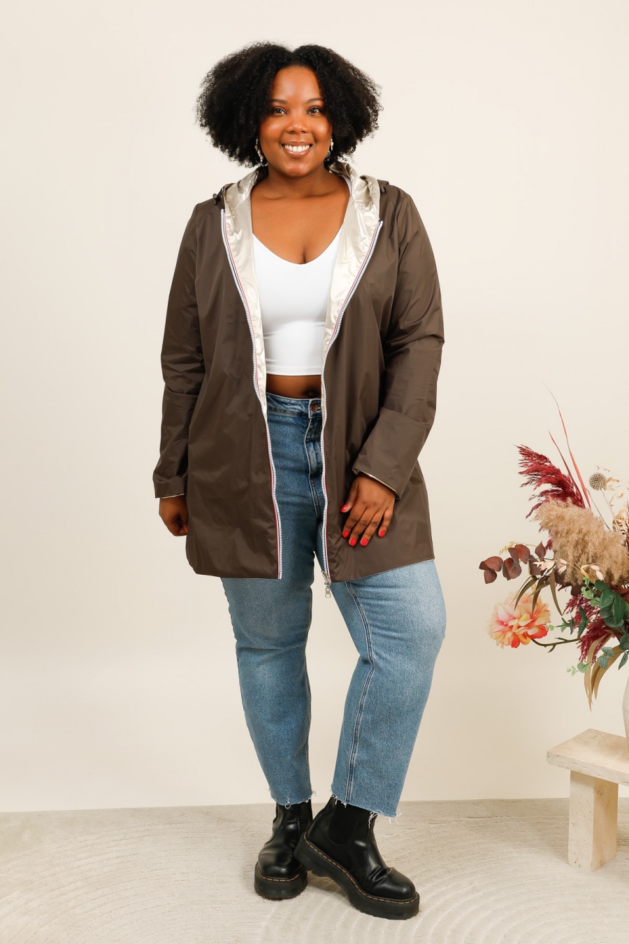 Manteaux Femme Choco LAURA JO 20048GT #c Efashion Paris