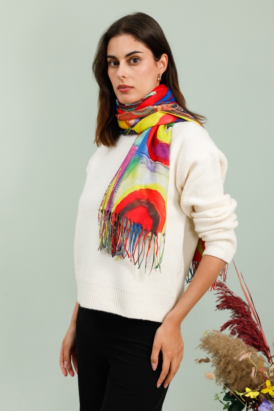 Écharpes Accessoires Multicouleur BY OCEANE ECM135-8 Efashion Paris