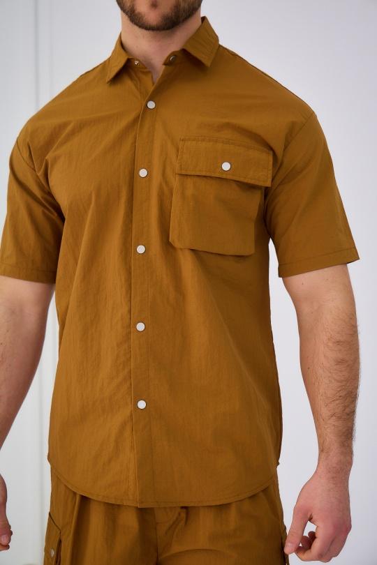Conjunto de pantalones cortos Hombre Terra-cota OMNIMEN MG-1002 Efashion Paris