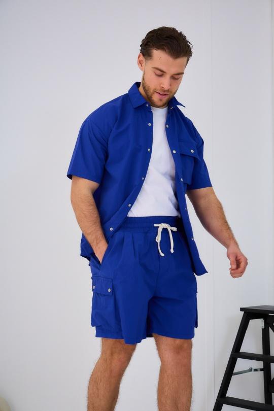 Conjunto de pantalones cortos Hombre Terra-cota OMNIMEN MG-1002 Efashion Paris