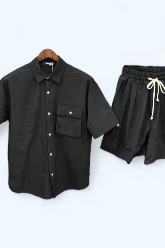 Conjunto de pantalones cortos Hombre Terra-cota OMNIMEN MG-1002 Efashion Paris