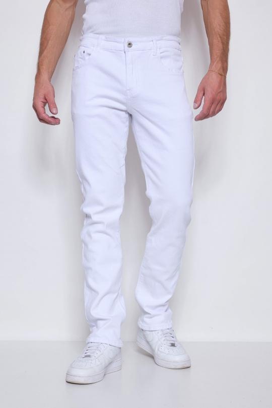 Jeans Homme Blanc OMNIMEN M296 Efashion Paris