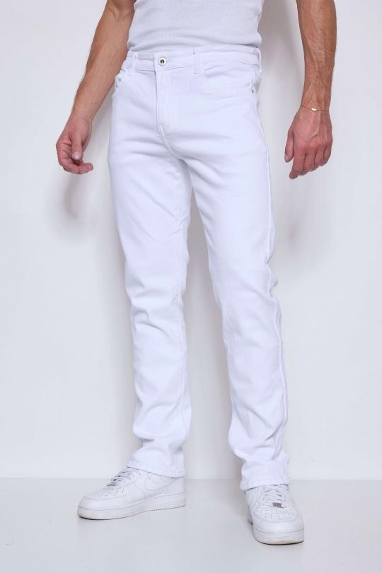 Jeans Homme Blanc OMNIMEN M296 Efashion Paris