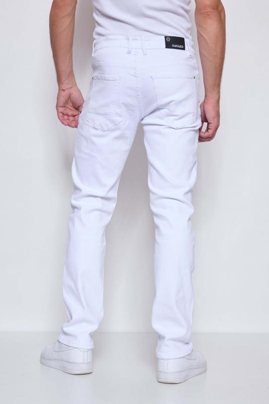Jeans Homme Blanc OMNIMEN M296 Efashion Paris