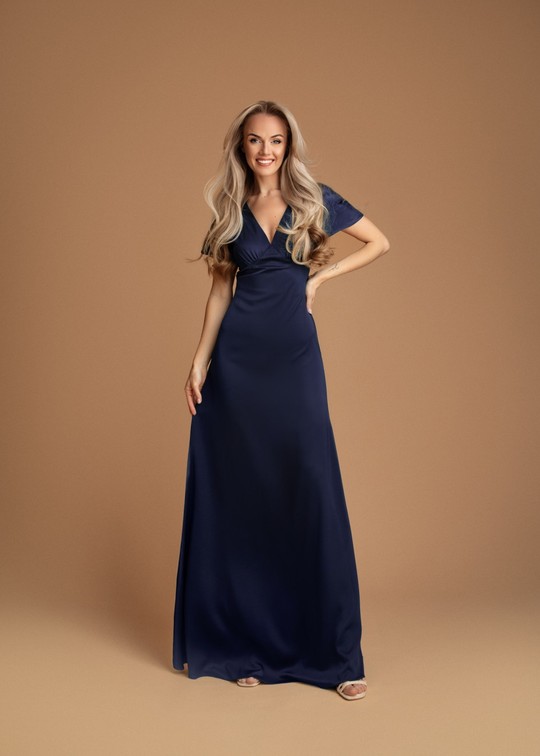 Robes longues Femme Marron Eva & Lola HM2504 Efashion Paris