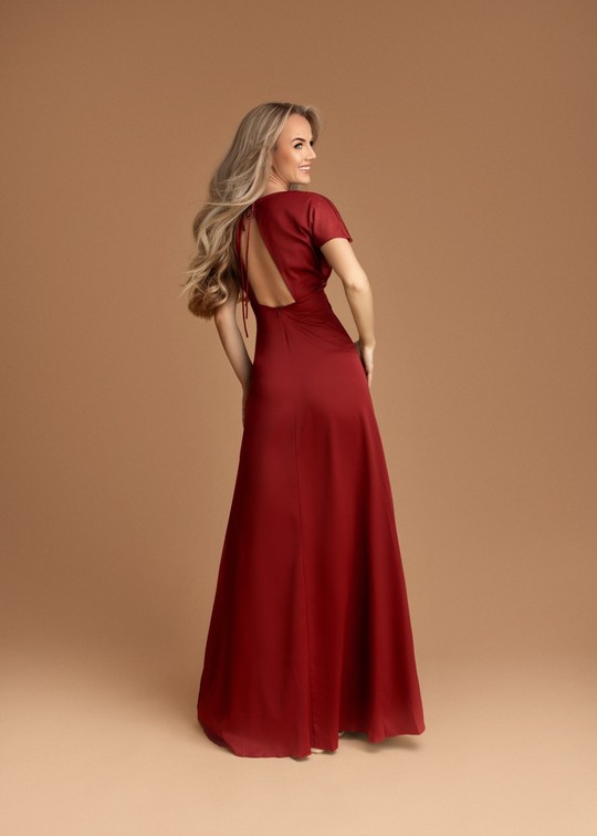 Robes longues Femme Marron Eva & Lola HM2504 Efashion Paris