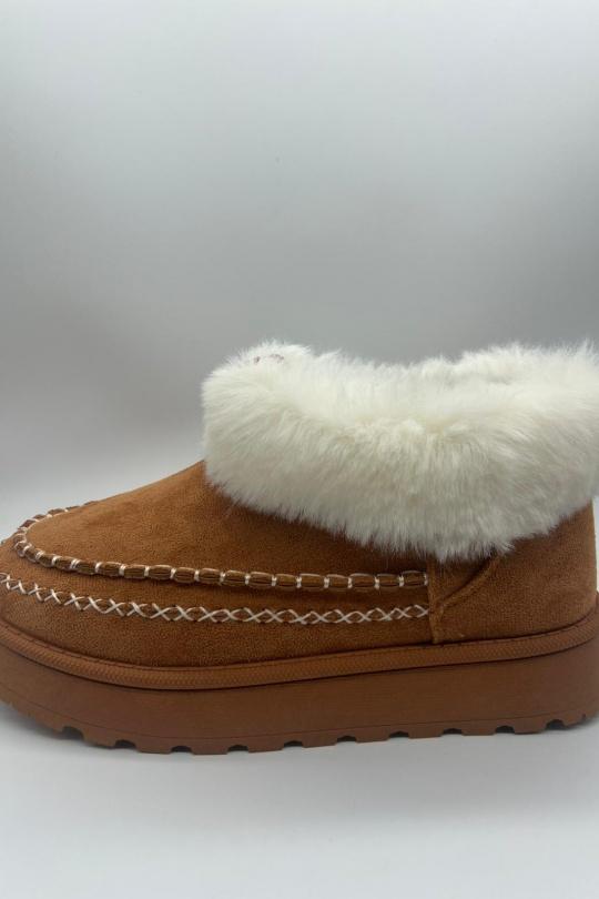 Bottines Chaussures Kaki COCO PERLA 5494 Efashion Paris