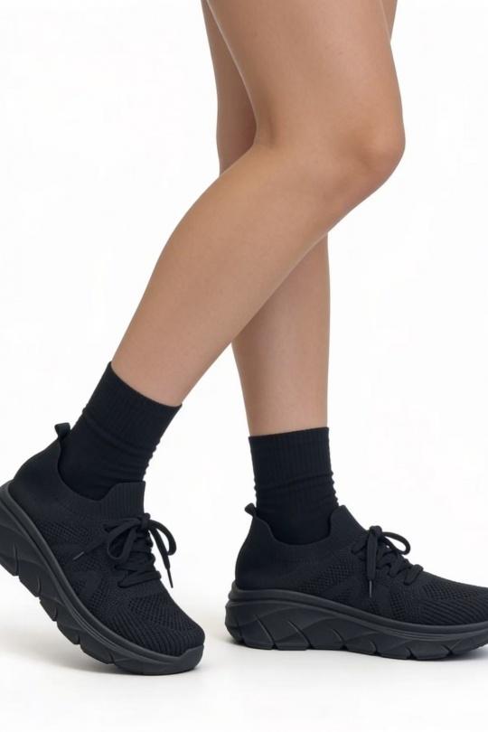 Baskets Chaussures Noir COCO PERLA 5510 Efashion Paris