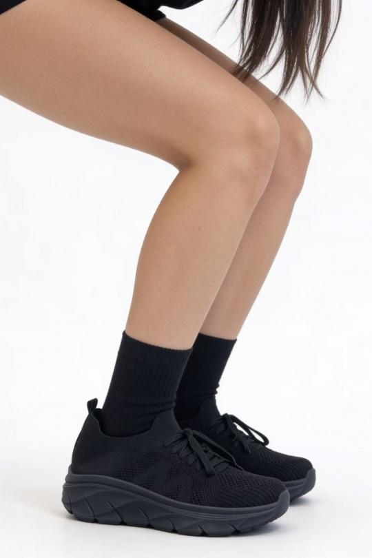 Baskets Chaussures Noir COCO PERLA 5510 Efashion Paris