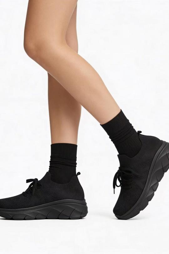 Baskets Chaussures Noir COCO PERLA 5510 Efashion Paris