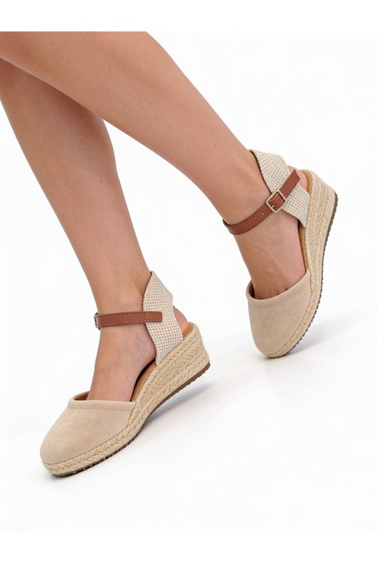 Compensées Chaussures Kaki COCO PERLA 3493 Efashion Paris