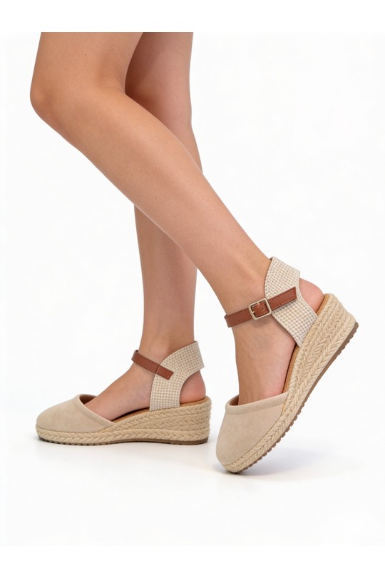 Compensées Chaussures Kaki COCO PERLA 3493 Efashion Paris