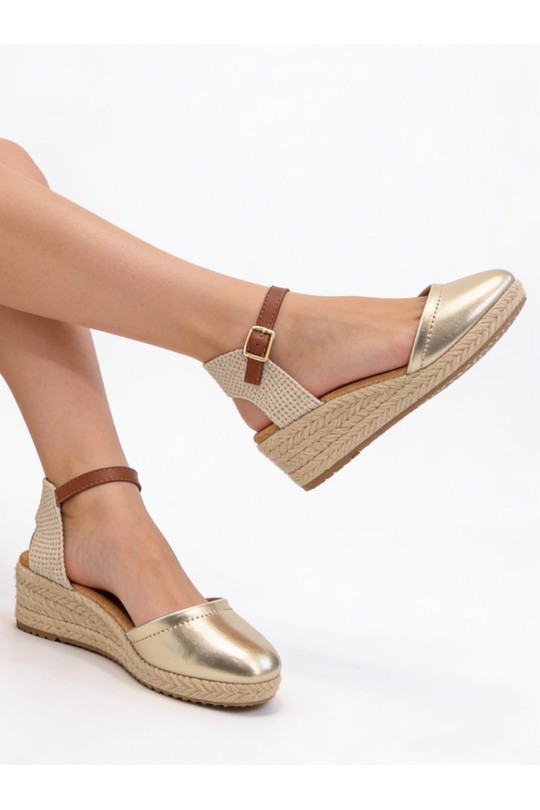 Compensées Chaussures Kaki COCO PERLA 3493 Efashion Paris