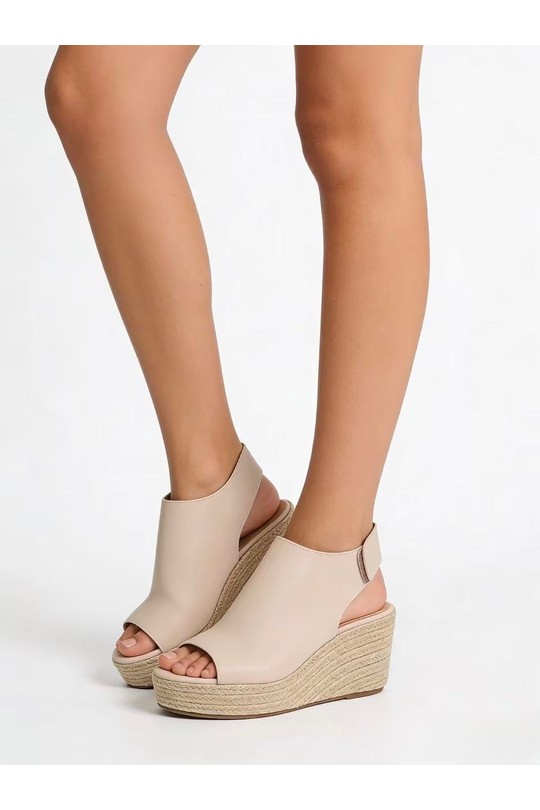 Compensées Chaussures Blanc COCO PERLA 3556 Efashion Paris