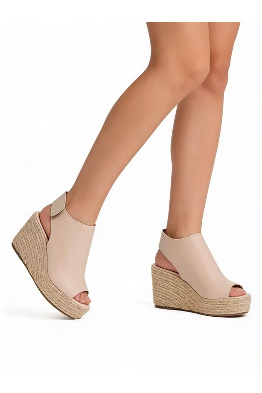 Compensées Chaussures Blanc COCO PERLA 3556 Efashion Paris