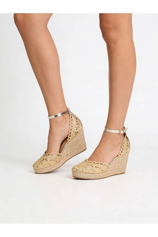 Compensées Chaussures Argent COCO PERLA 3553 Efashion Paris