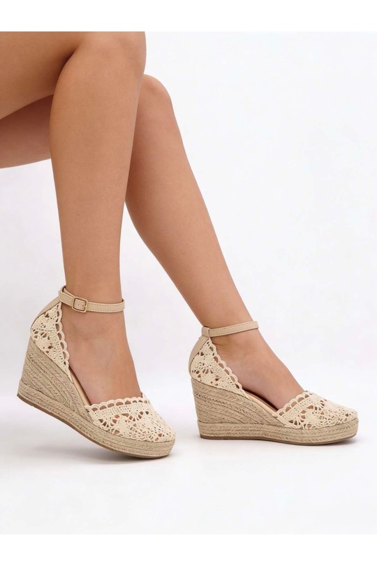 Compensées Chaussures Argent COCO PERLA 3553 Efashion Paris