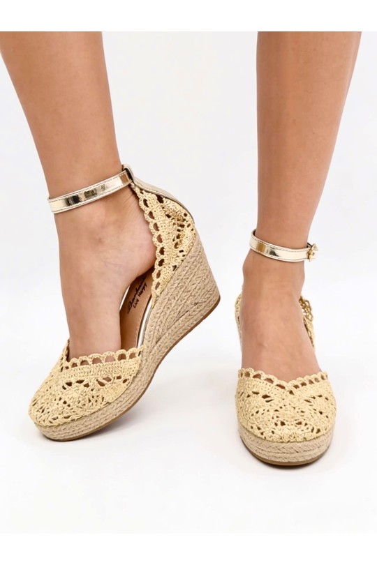 Compensées Chaussures Argent COCO PERLA 3553 Efashion Paris