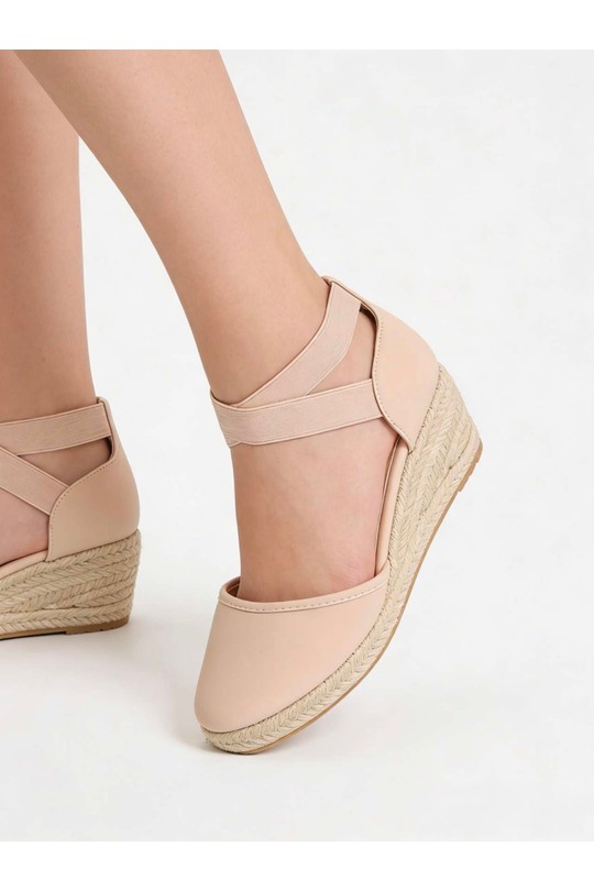 Compensées Chaussures Beige COCO PERLA 3554 Efashion Paris