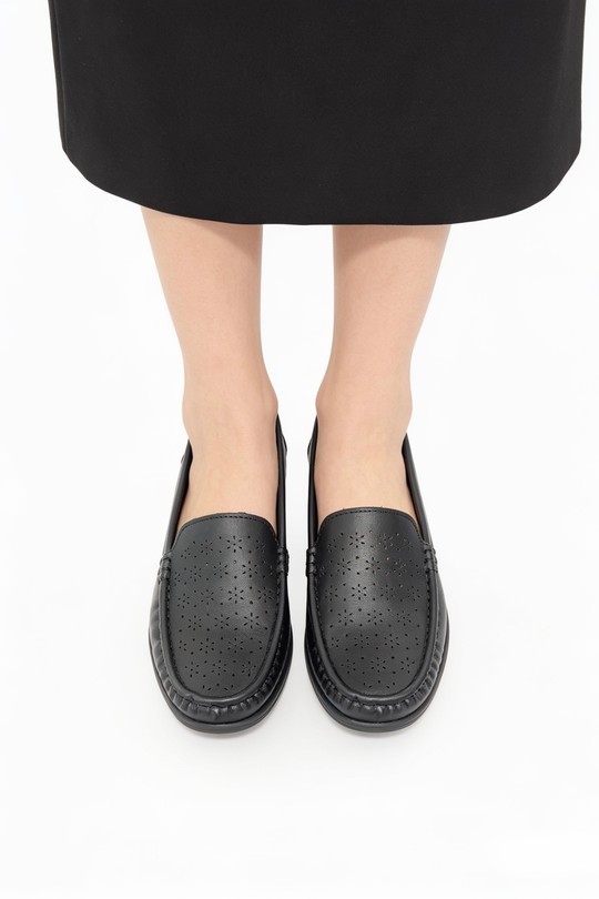 Mocassins Chaussures Noir COCO PERLA 3712 Efashion Paris