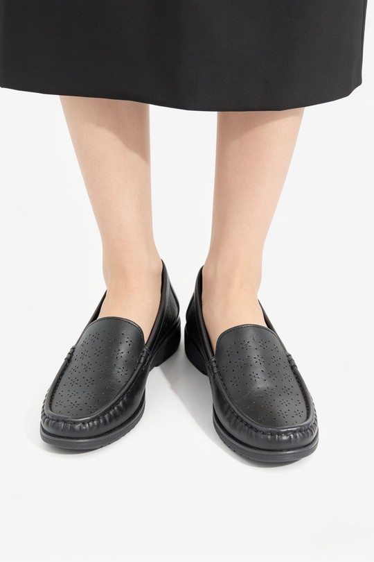 Mocassins Chaussures Noir COCO PERLA 3712 Efashion Paris